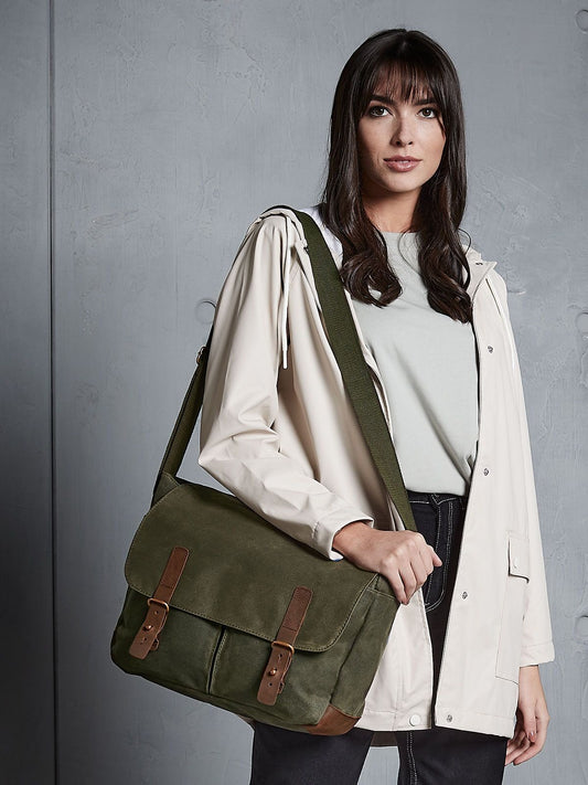 Heritage Waxed Canvas Messenger