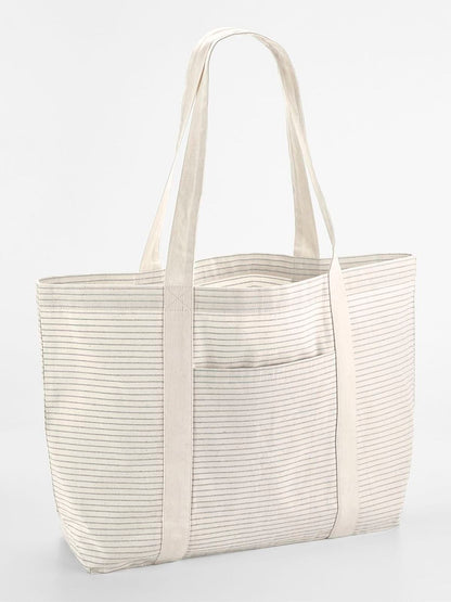 Striped Organic Cotton Tote Shopper