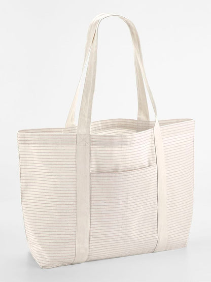 Striped Organic Cotton Tote Shopper